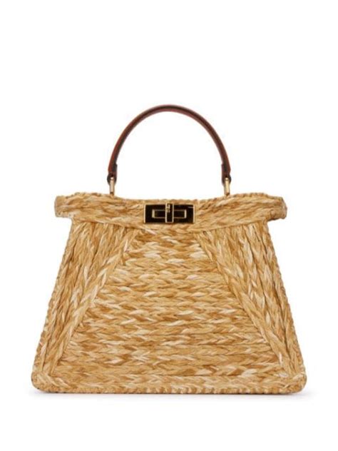 fendi raffia|farfetch Fendi tote.